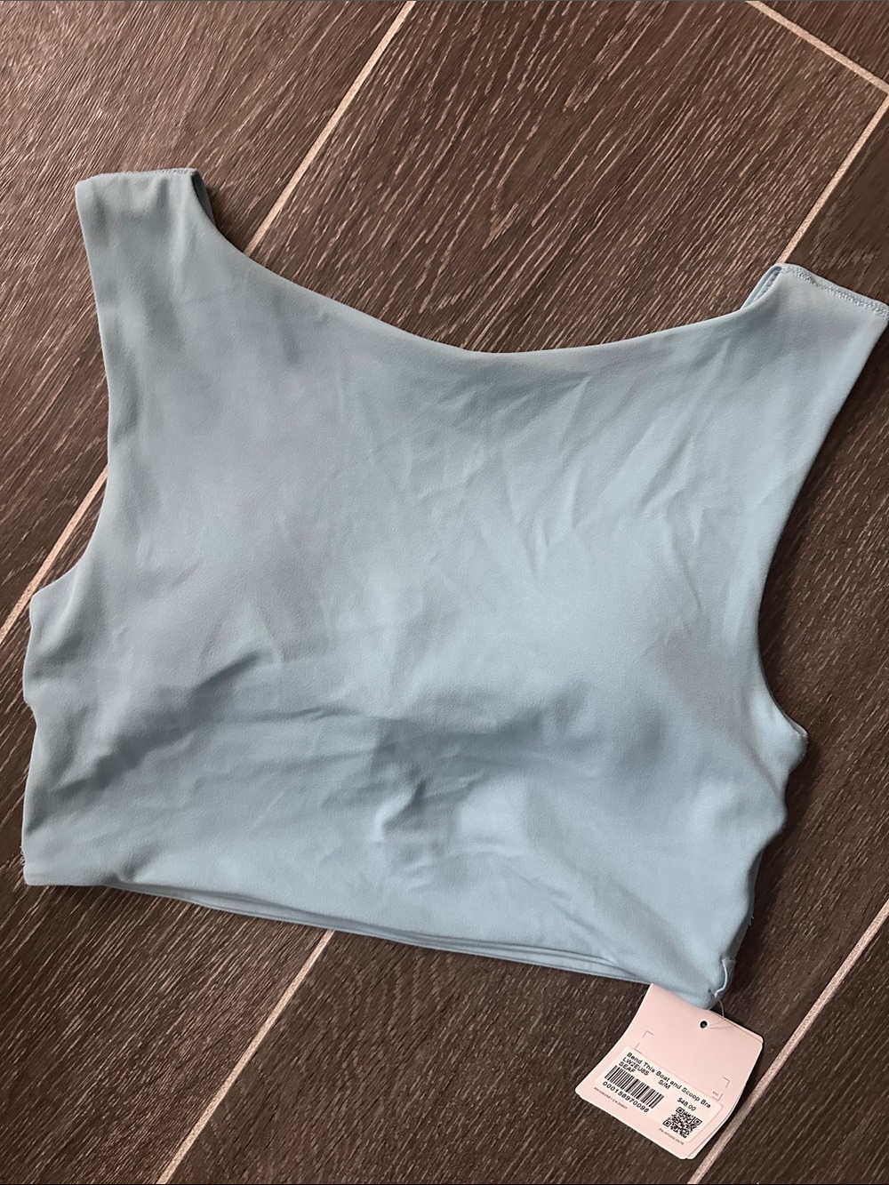 lululemon athletica blue Bend This Front-to-Back Bra, sz S/M